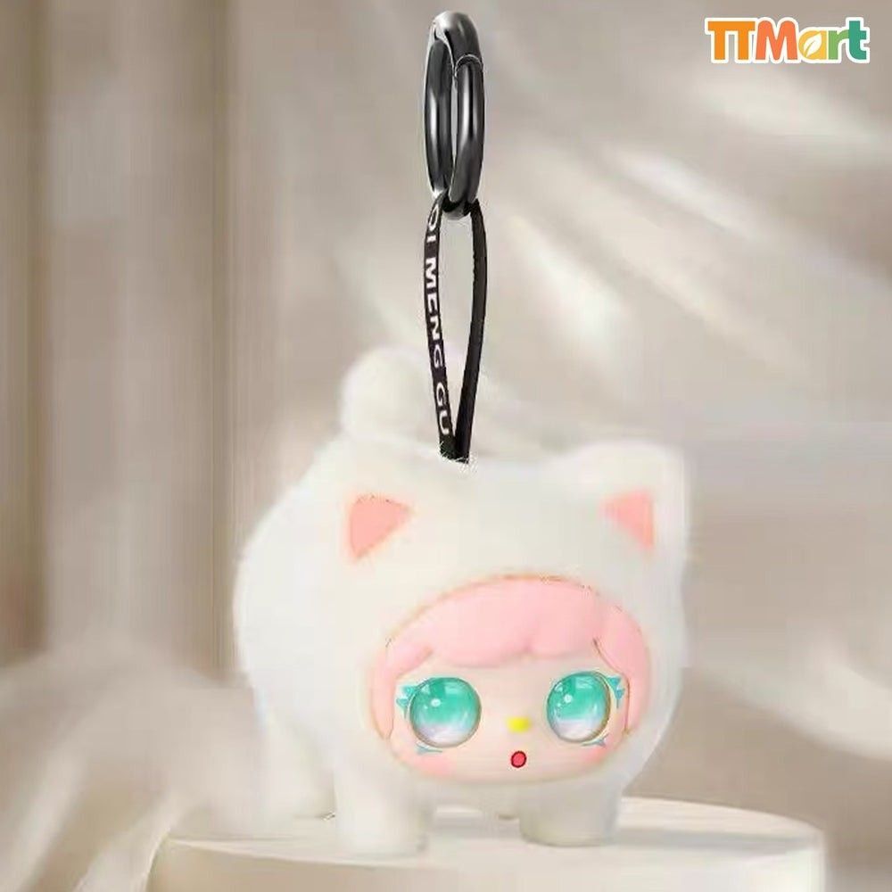 Cheese Kitty Figure Pendant Series Blind Box Confirmed White And Pink Sakura